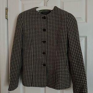 Giorgio Armani Collection Vintage Classic Houndstooth Women's Jacket